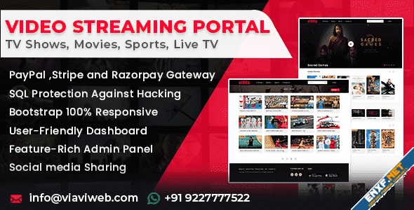 Video Streaming Portal is to develop your entertainment networks such as mo...