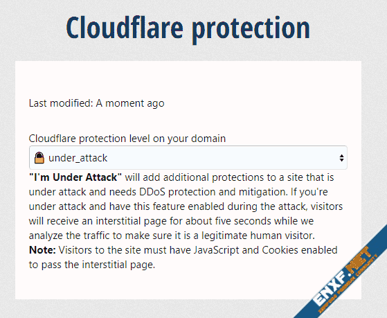 [Foro.agency]☁️ CloudFlare for XenForo : staff permission to change the DDOS/attack protection level