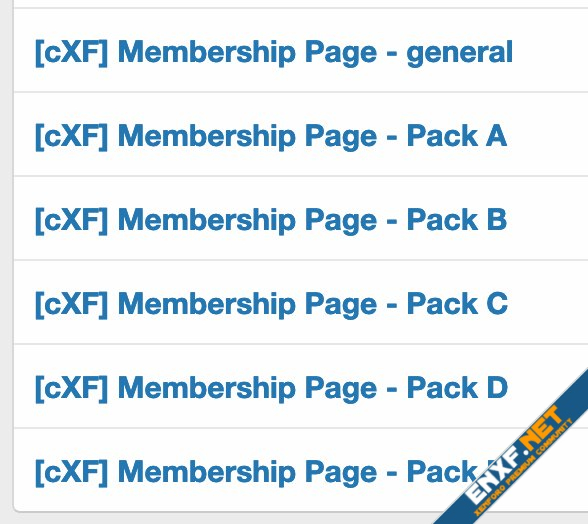 [cXF] Membership Page