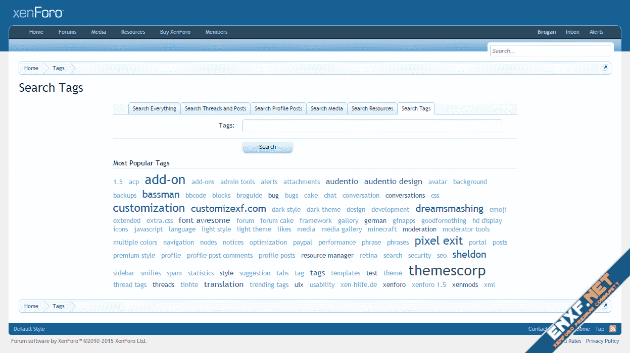 Tag Cloud Styling